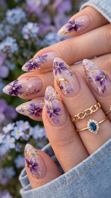 Floral nails